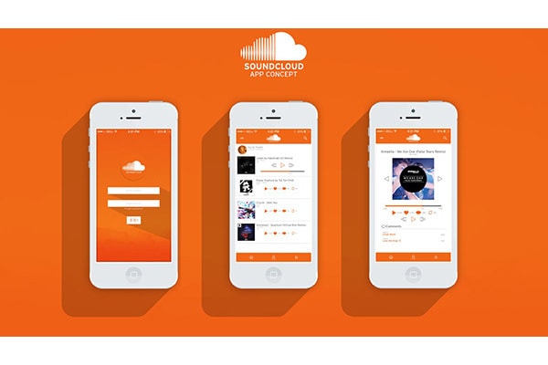 بهترین اپلیکیشن ‌های موسیقی برای ios: اپلیکیشن Soundcloud 